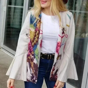 COUTURE DOLLZ Suede Digital Print Jacket